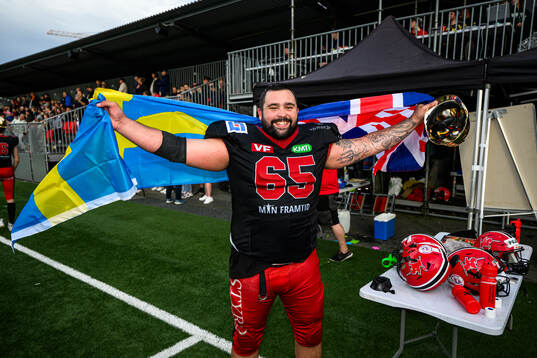 Carlstad Crusaders Ben Shedwick jublar