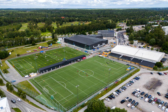 Drönarvy av Tyresövallen
