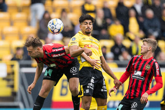 Brommapojkarnas Alexander Abrahamsson och   Eric