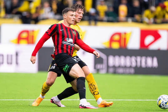 Brommapojkarnas Adam Skanning Jakobsen och Elfsborgs Noah