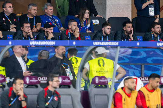 Merih Demiral of Turkey during the UEFA Euro 2024 Football Championship quarterfinal between Netherlands and Turkey on July 6, 2024 in Berlin. 
