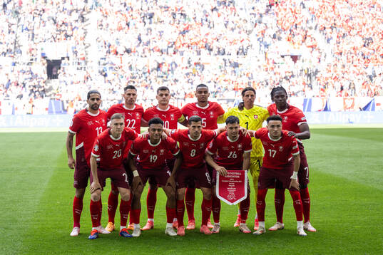 The starting eleven of Switzerland