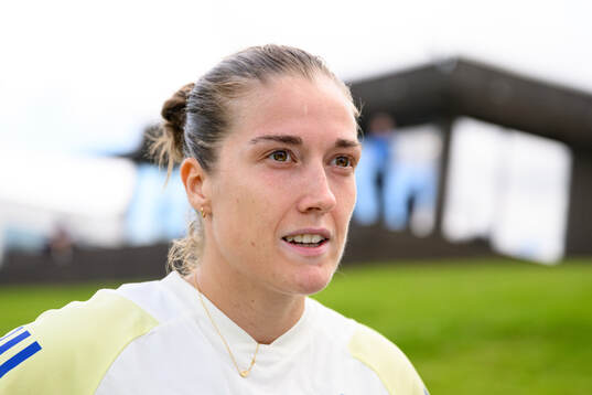 Filippa Angeldal is being interviewed