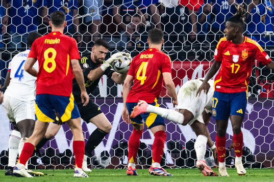 Goalkeeper Unai Simon Mendibil of Spain