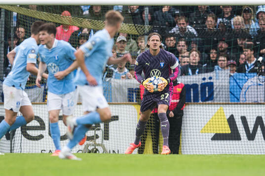 Malmö FFs målvakt Johan Dahlin