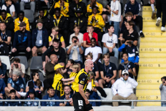 Häckens Valgeir Lunddal jublar