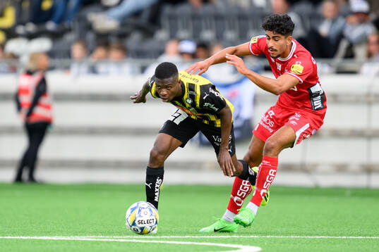 Häckens Akoua Romeo Amane och Elfsborgs Ahmed Qasem