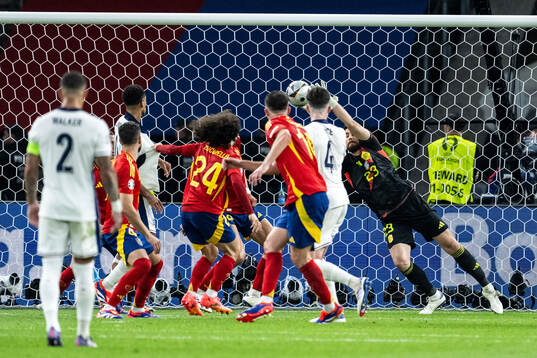 Goalkeeper Unai Simon Mendibil of Spain