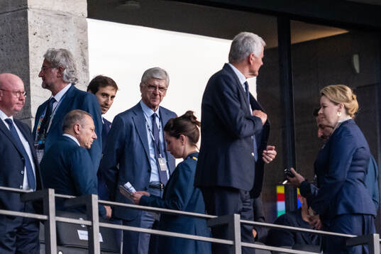Arsene Wenger ahead of the UEFA Euro 2024 Football Championship final between Spain and England on July 14, 2024 in Berlin. 