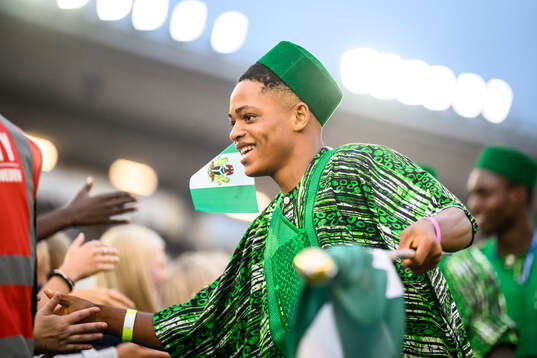 En deltagare från Nigeria