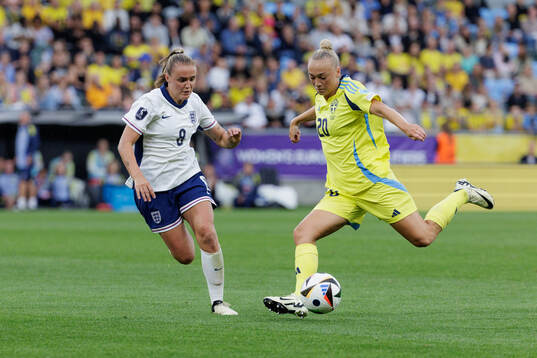 under the UEFA Women's Euro Qualifier football match between Sweden and England