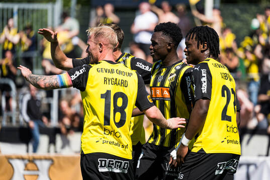 Häckens Zeidane Inoussa jublar