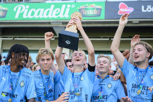 Eskilstunas spelare jublar