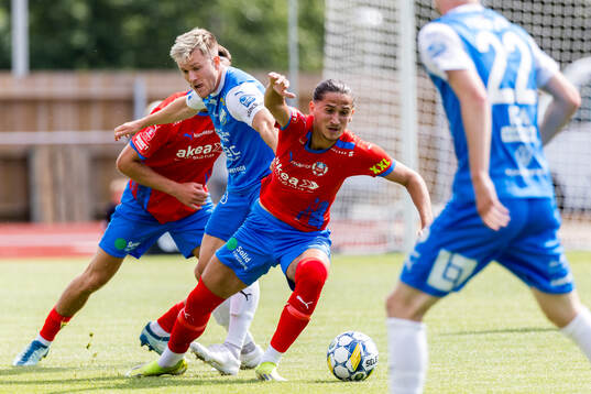 IK Oddevolds Anton Snibb och Helsingborgs Wilhelm Loeper