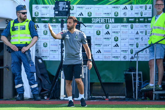 Skövde AIKs tränare Charbel Abraham