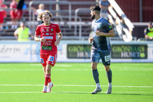 Skövde AIKs Adrian Zendelovski och Brages Ferhan Abic