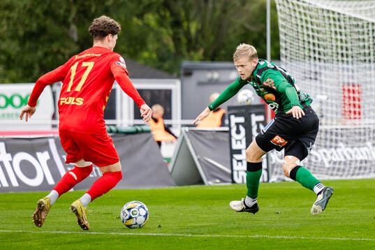 Landskronas Samuel Burakowsky och Varbergs Leo Frigell