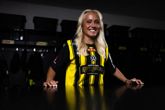 Häckens nyförvärv Alva Selerud poserar för ett porträtt den 22 juli 2024 i Göteborg. 