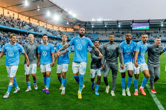Players of Malmö FF celebrate