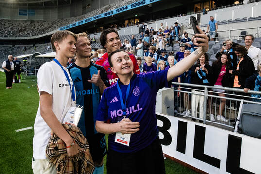Swedish author Camilla Läckberg with her son Charlie,