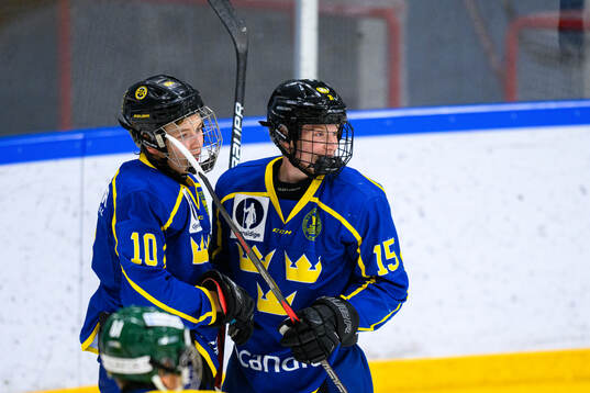 Christian Furuvik and Alex Hillström of Sweden celebrates