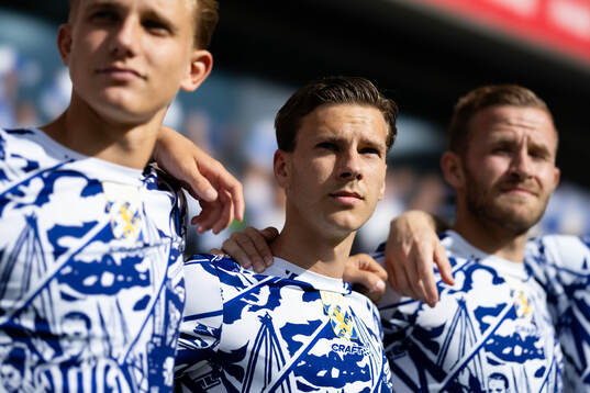 IFK Göteborgs Lucas Kåhed innan fotbollsmatchen i