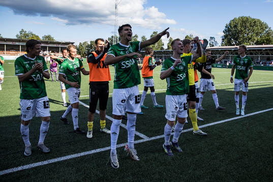 Brages spelarna jublar efter seger 2-0