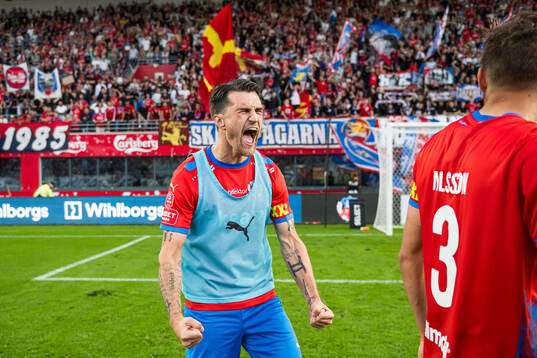 Helsingborgs Jon Birkfeldt jublar