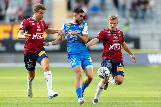 Örgrytes Noah Christoffersson och Isak Dahlqvist mot IK