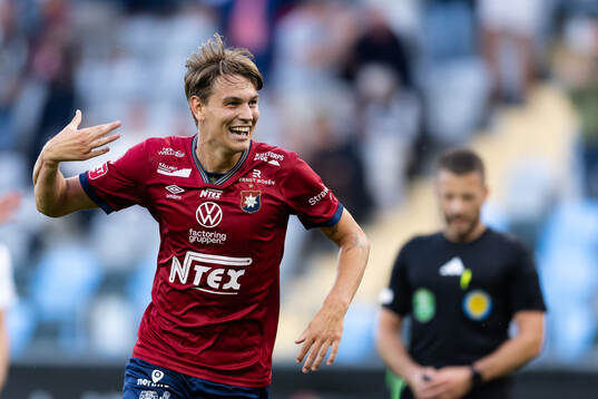 Örgrytes Noah Christoffersson jublar