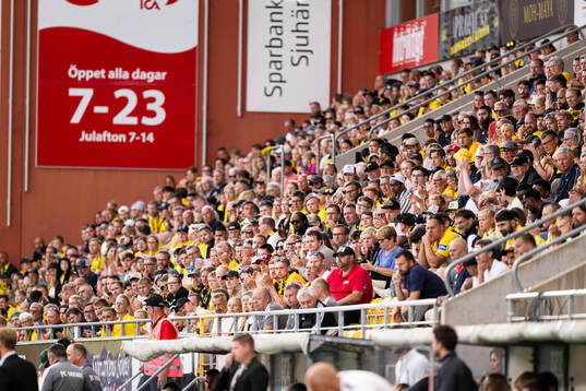 Spectators in the stands