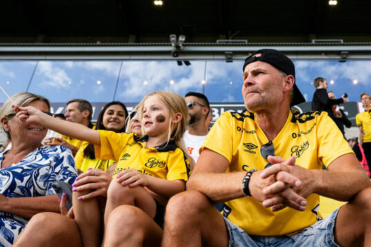 Spectators in the stands