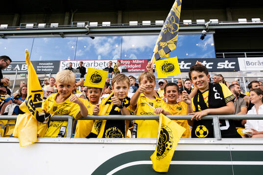 Spectators in the stands