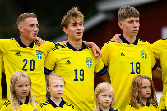 Sveriges Benjamin Bratt Emil Sadarangani och Björn Hedlöf