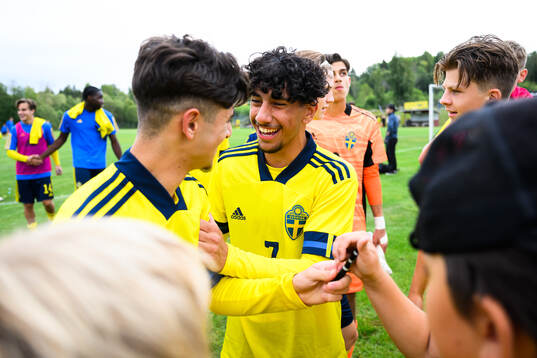 Sveriges Rayan Demirci och Ahmed Saeed 