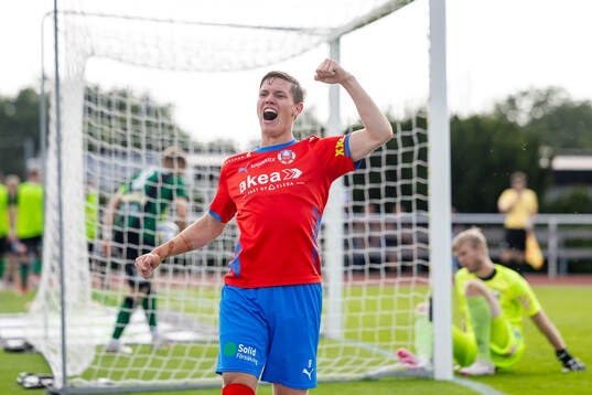 Helsingborgs Taylor Silverholt jublar efter 0-3