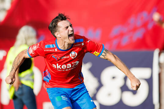 Helsingborgs Jon Birkfeldt jublar