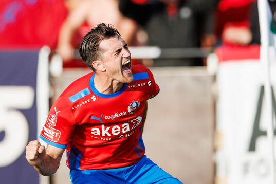 Helsingborgs Jon Birkfeldt jublar