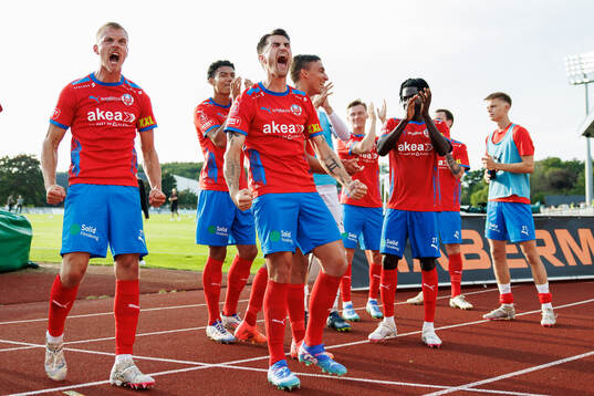 Helsingborgs Jon Birkfeldt jublar