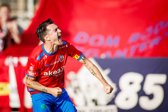 Helsingborgs Jon Birkfeldt jublar