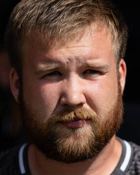 GAIS assisterande tränare Alexander Severin innan