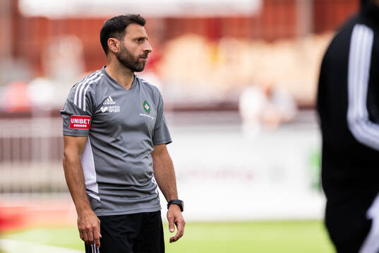 Skövde AIKs tränare Charbel Abraham