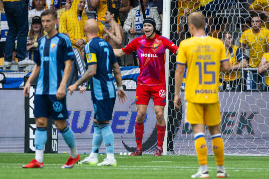 Djurgårdens målvakt Jacob Widell Zetterström