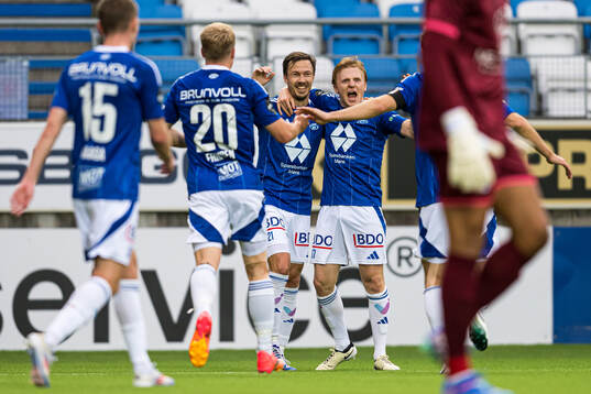 Martin Linnes of Molde celebrates