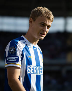 IFK Göteborgs David Kjær Kruse innan fotbollsmatchen i Allsvenskan mellan IFK Göteborg och Värnamo den 10 augusti 2024 i Göteborg. 
