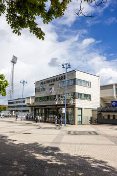 Exteriör vy av Platinumcars Arena