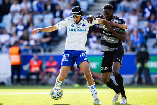IFK Norrköpings Kristoffer Khazeni och Västerås Frederic Nsabiyumva