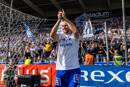 IFK Norrköpings Kevin Höög Jansson jublar