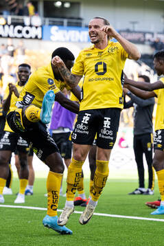 Elfsborgs spelare jublar