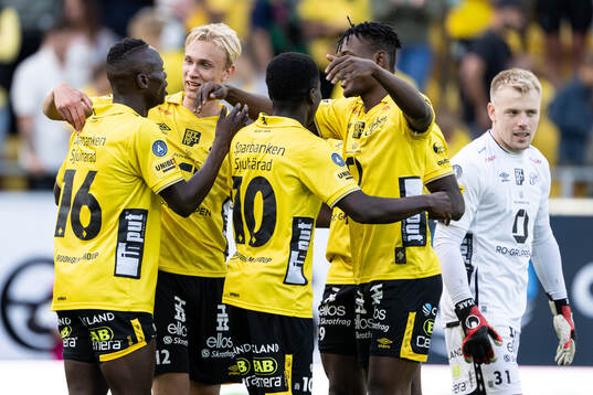 Elfsborgs spelare jublar